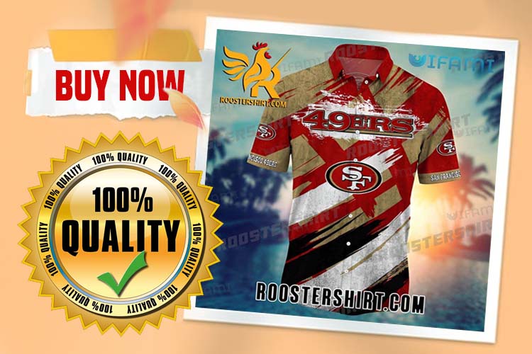 Review San Francisco 49ers Hawaiian Shirt Logo 49ers Gift For Family best gifts for NFL fans