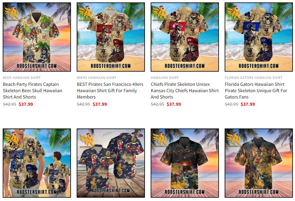 Arrr mazing Gift Idea Pirates Hawaiian Shirt for the Adventurous Soul