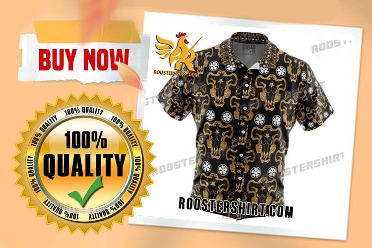 Review Black Bulls Black Clover Button Up Hawaiian Shirt