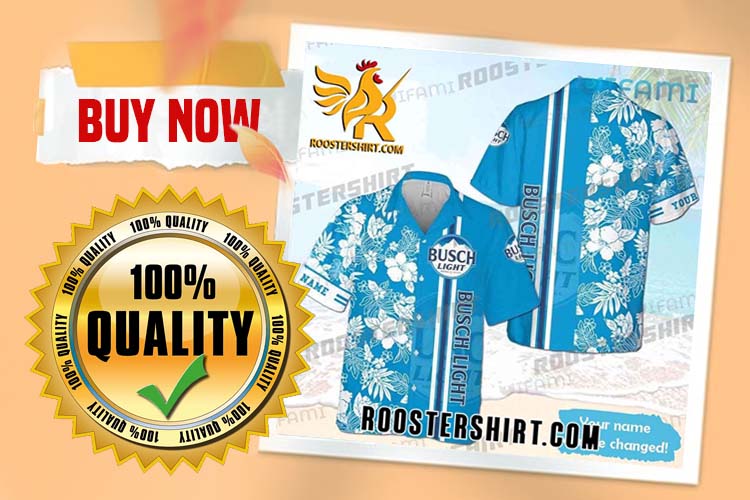 Review Busch Light Hawaiian Shirt Hibiscus Custom Name For Beer Fans