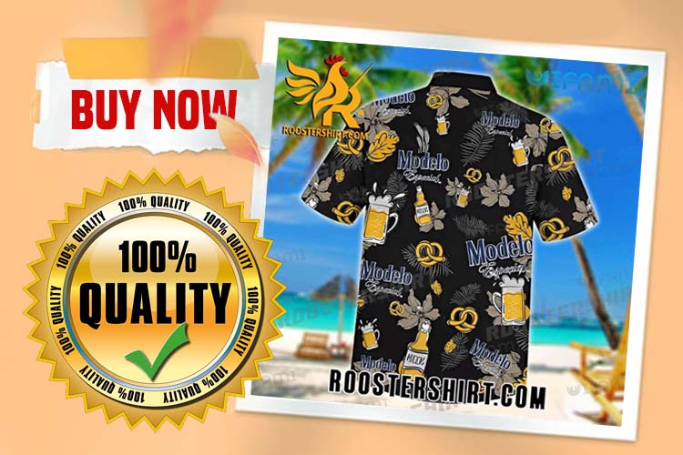 Review Modelo Hawaiian Shirt And Shorts Tropical Leaves Glass Gift For Beer Lovers