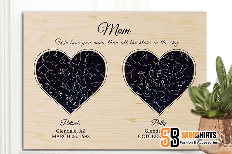 Meaningful Birthday Gift for Mom from Daughter: 20 Heartfelt Ideas She’ll Treasure | Lifestyleazz Blog A Star Map of Her Birthday - Birthday gift for Mom from daughter